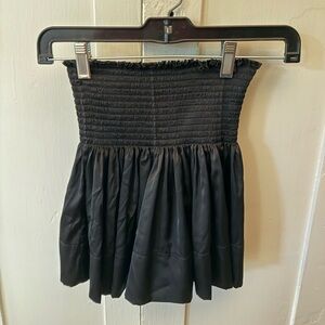 NATURAL LIFE Black Smocked Skirt